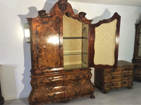 Antique Baroque Style Floral Ornamented Armoire For Sale At Pamono