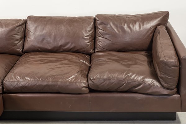 Vintage Danish Leather Corner Sofa By Georg Thams For Sale At Pamono