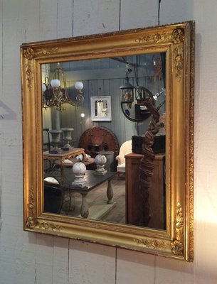 Antique Gild Mirror With Wooden Frame For At Pamono Antique Gild Mirror With Wooden Frame
