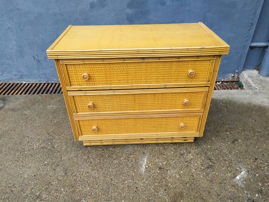 Vintage Rattan Dresser 1970s for sale at Pamono