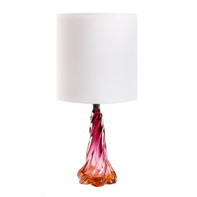 pink crystal table lamp