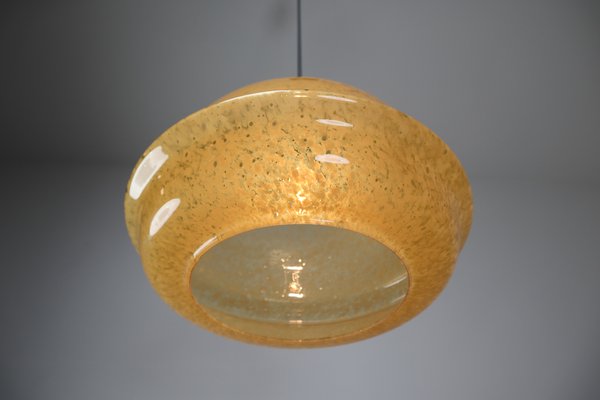 Large Amber Colored Hand Blown Glass Pendant Lamp 1970s For At Pamono - Large Colorful Pendant Lights Large Amber Colored Hand Blown Glass Pendant Lamp 1970s For At Pamono - Large Colorful Pendant Lights
