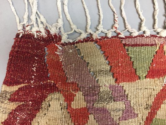 Vintage Turkish Traditional Country Home Decor Wool Kilim Rug For