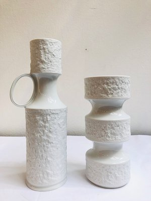 handmade mid-century KPM porcelain vase vintage