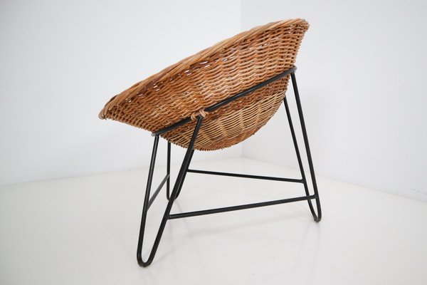 Mid Century Wicker Patio Lounge Chair 1960s For Sale At Pamono