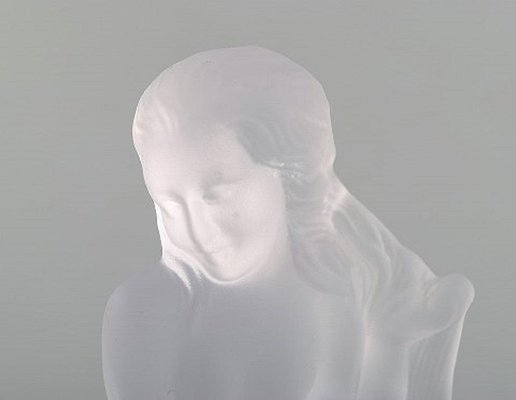 French Nude Woman Figurine in Crystal by Sevres, 1960s for sale at