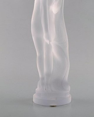 French Nude Woman Figurine in Crystal by Sevres, 1960s for sale at
