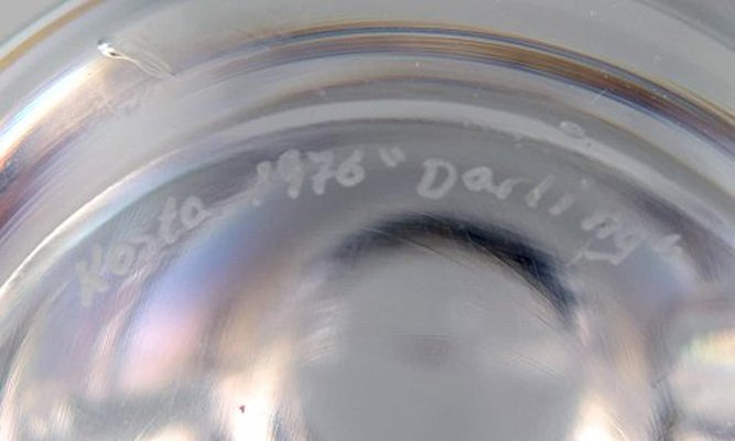 Vintage Swedish Collection of Art Glass Figures Family from Kosta