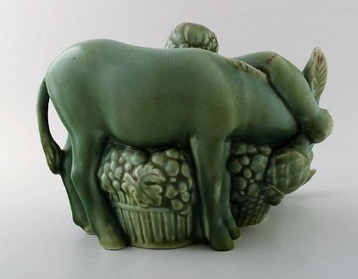 adelig Højde diskriminerende Green Glazed Pottery Figure of Bacchus and Donkey by Harald Salomon for  Rörstrand, 20th Century for sale at Pamono