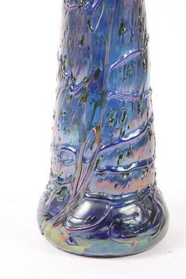 Large Art Nouveau Rainbow Color Art Glass Vase For Sale At Pamono