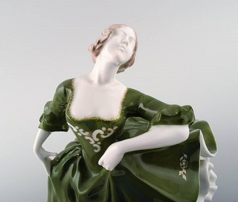 Large Art Deco Sculpture by Erna Von Langenmantel for Rosenthal, 1920s for  sale at Pamono