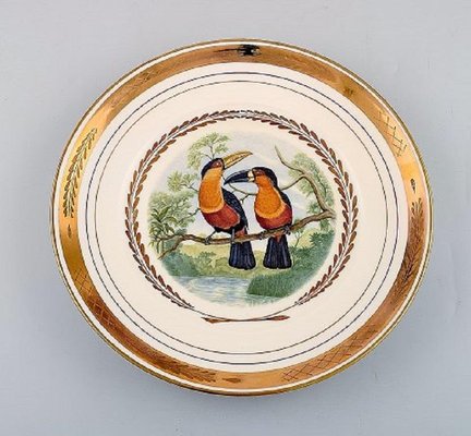 Grosse Royal Copenhagen Teller Fur Dinner Oder Dekoration Mit Vogelmotiv 5er Set Bei Pamono Kaufen