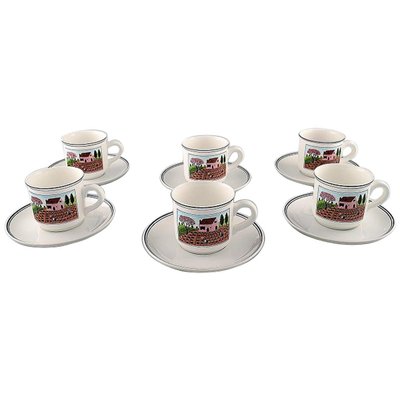 dividend heel club Villeroy & Boch Naif Coffee Service in Porcelain, Set of 12 for sale at  Pamono