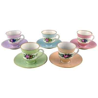 Bing and Grndahl Coffee Cups with Saucers, 1920s, Set of 10