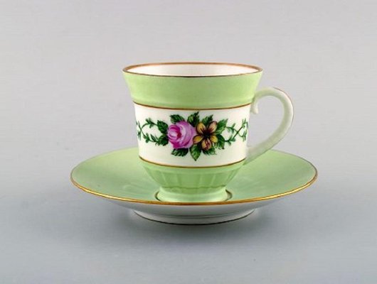 Bing and Grndahl Coffee Cups with Saucers, 1920s, Set of 10