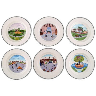 Villeroy & Boch Naif Dinner Service in Porcelain, Set of 6 for sale at  Pamono