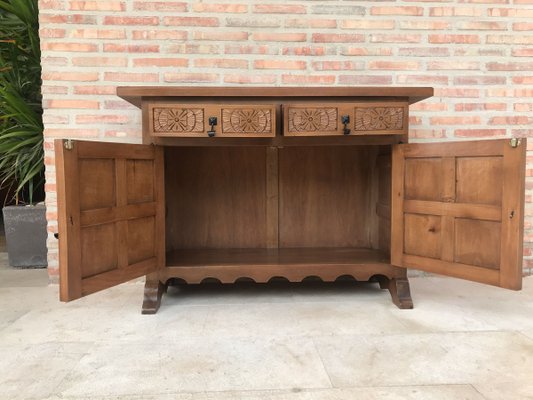 Dark walnut 2024 buffet table