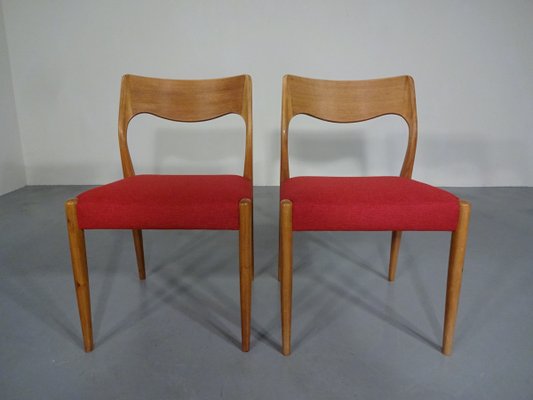Danish oak on sale dining chairs