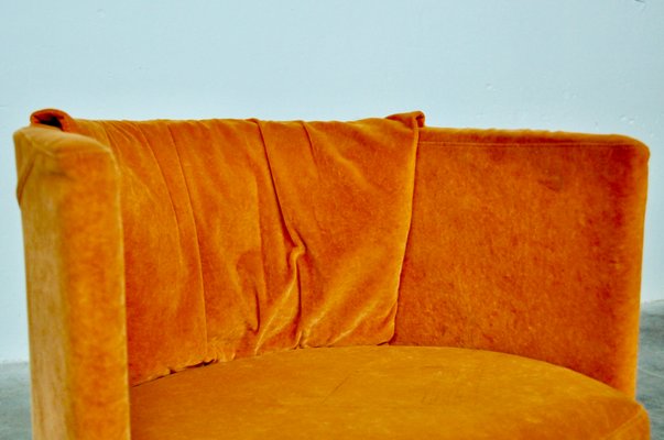 Vintage Italian Velvet Armchair From Corinto 1970s In Vendita Su Pamono