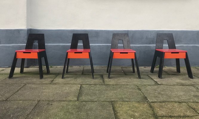 Danish Childrens Chairs by Frederic Collette for Collect Furniture
