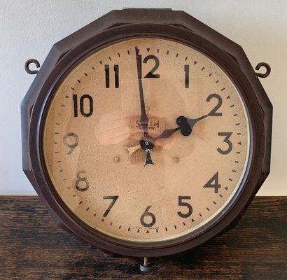 Double Sided Clock From Smith Electric 1950s For Sale At Pamono