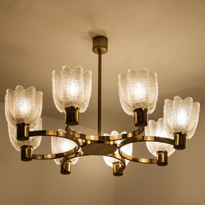 German Icicle Glass Shades Brass Chandelier By Hillebrand 1960s For At Pamono - Icicle Floor Lamp Replacement Glass German Icicle Glass Shades Brass Chandelier By Hillebrand 1960s For At Pamono - Icicle Floor Lamp Replacement Glass