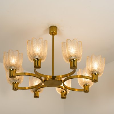 German Icicle Glass Shades Brass Chandelier By Hillebrand 1960s For At Pamono - Icicle Floor Lamp Replacement Glass German Icicle Glass Shades Brass Chandelier By Hillebrand 1960s For At Pamono - Icicle Floor Lamp Replacement Glass