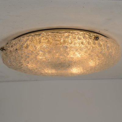 Large Thick Massive Bubble Glass Flush Mount Or Wall Lights By Hillebrand 1969 Set Of 2 For Sale At Pamono