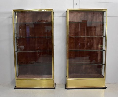 Antique brass cheap display cabinet