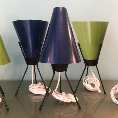mid century tripod table lamp