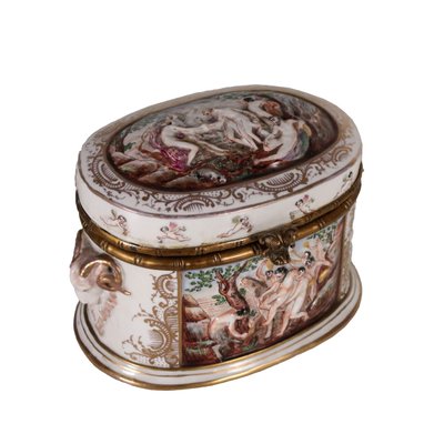 Vintage Decorative Box From Capodimonte 1920s For Sale At Pamono