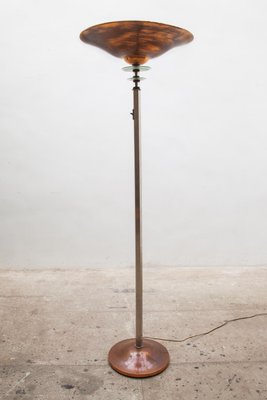 French Art Deco Torchiere Floor Lamp 