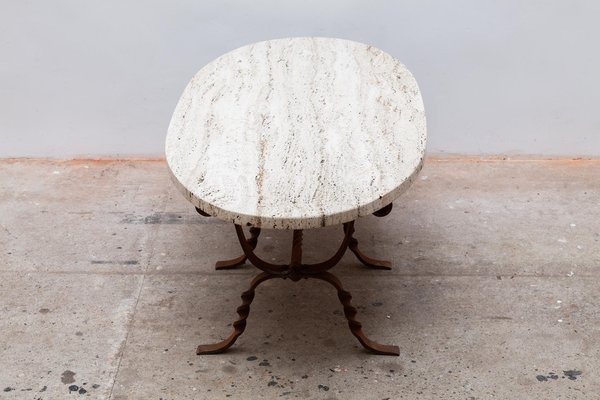 Travertine on sale bistro table