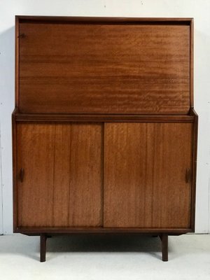 Dark Teak Desk Or Drink Cabinet From Gibbs 1960s Bei Pamono Kaufen