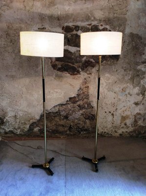 Floor Lamps 1960s Set Of 2 For, Gold Floor Lamp And Table Setting