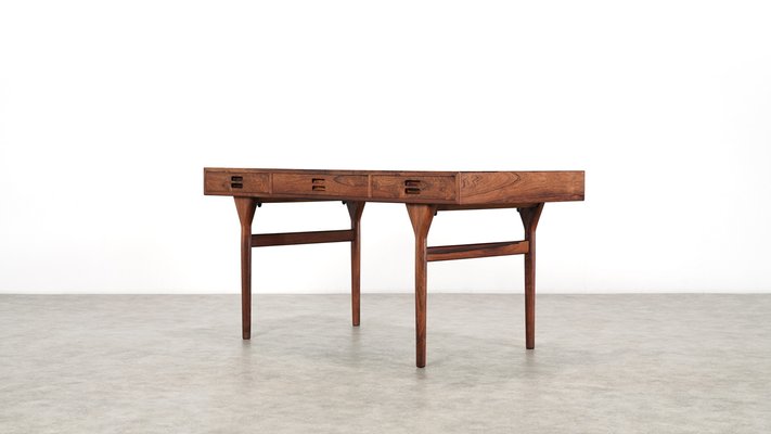 Danish Walnut Freestanding Desk By Nanna Ditzel For Soren