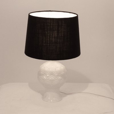 Black Shade Table Lamp, White Table Lamp With Black Shade