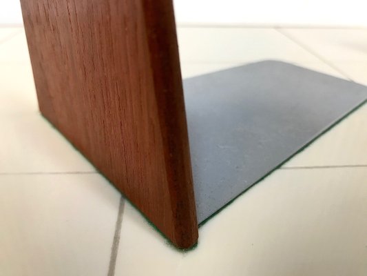 Danish Teak And Metal Bookends 1960s Set Of 2 For Sale At Pamono