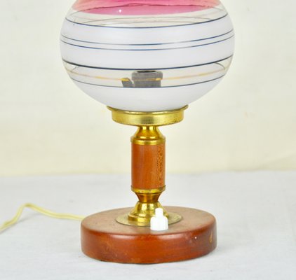 Pink And White Tulip Table Lamp 1960s, Pink And White Table Lamp