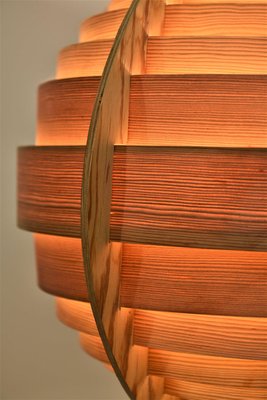 Swedish Ellysett Pine And Mahogany Floor Lamp By Hans Agne