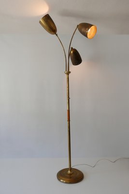 Mid Century German 3 Flamed Floor Lamp, 3 Head Floor Lamp Threshold