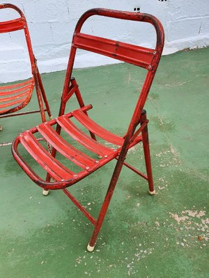 red folding chairs sale