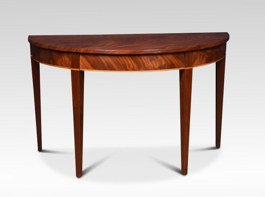 Mahogany Half Round Hall Tables Set Of 2 For Sale At Pamono