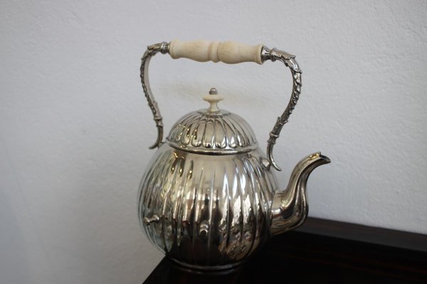Vintage Silver Plated Teapot With, Teapot Warmer Set