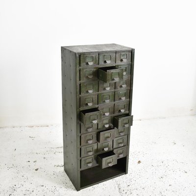 Industrial Metal Storage Drawer Cabinet Bei Pamono Kaufen
