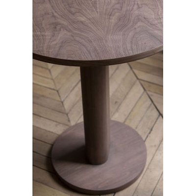Galta Central Leg Walnut Round Table By, Round Table Design