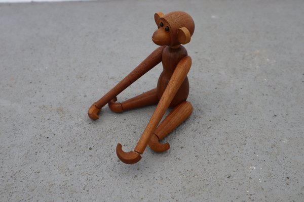 vintage wooden monkey toy