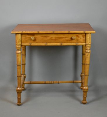 Antique French Faux Bamboo Side Table For Sale At Pamono