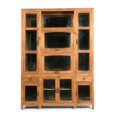 Large Wooden Display Cabinet Bei Pamono Kaufen