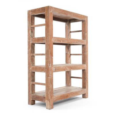 Wooden Shelf With 4 Levels For At, Cedar Shelving Unit